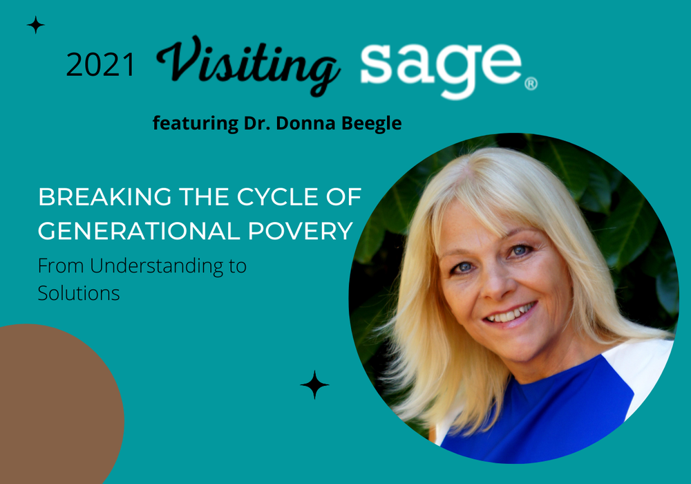 Flyer for 2021 Visiting SAGE with Dr. Donna Beegle